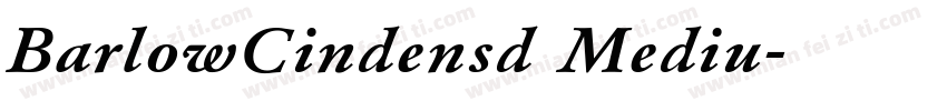 BarlowCindensd Mediu字体转换